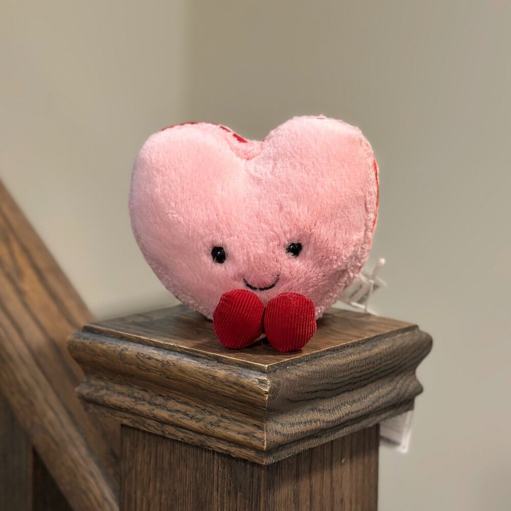 Jellycat Amuseable Colette Heart Macaron - Pink NWT
